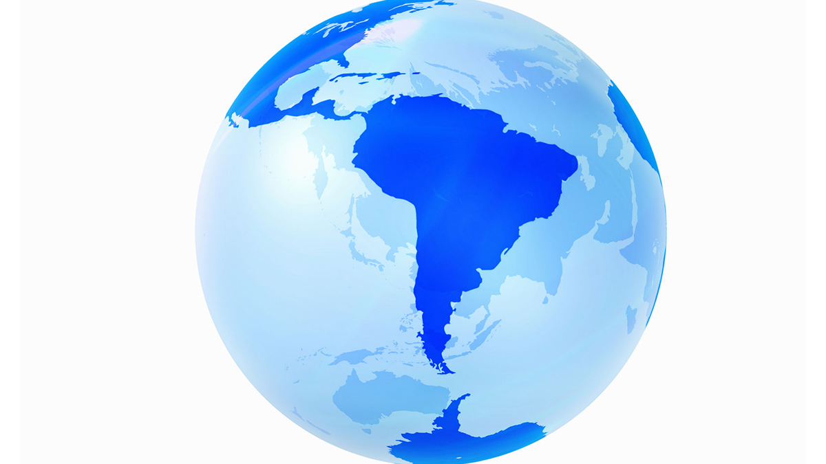 46246807 – globe, south america