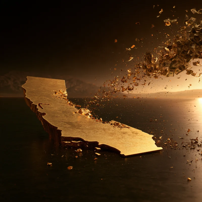 Disintegrating California Graphic